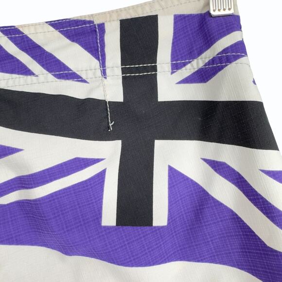 Quiksilver Pro Series Freddy P Collab Board Shorts Mens 34‎ Embroidered Ripstop - Picture 9 of 14